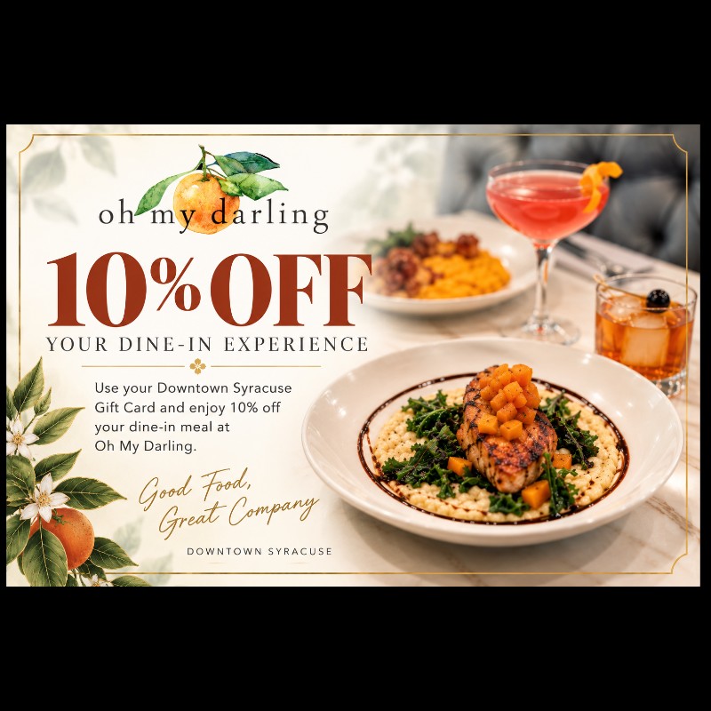 10% Off Your Dine-in Experience at Oh My Darling!