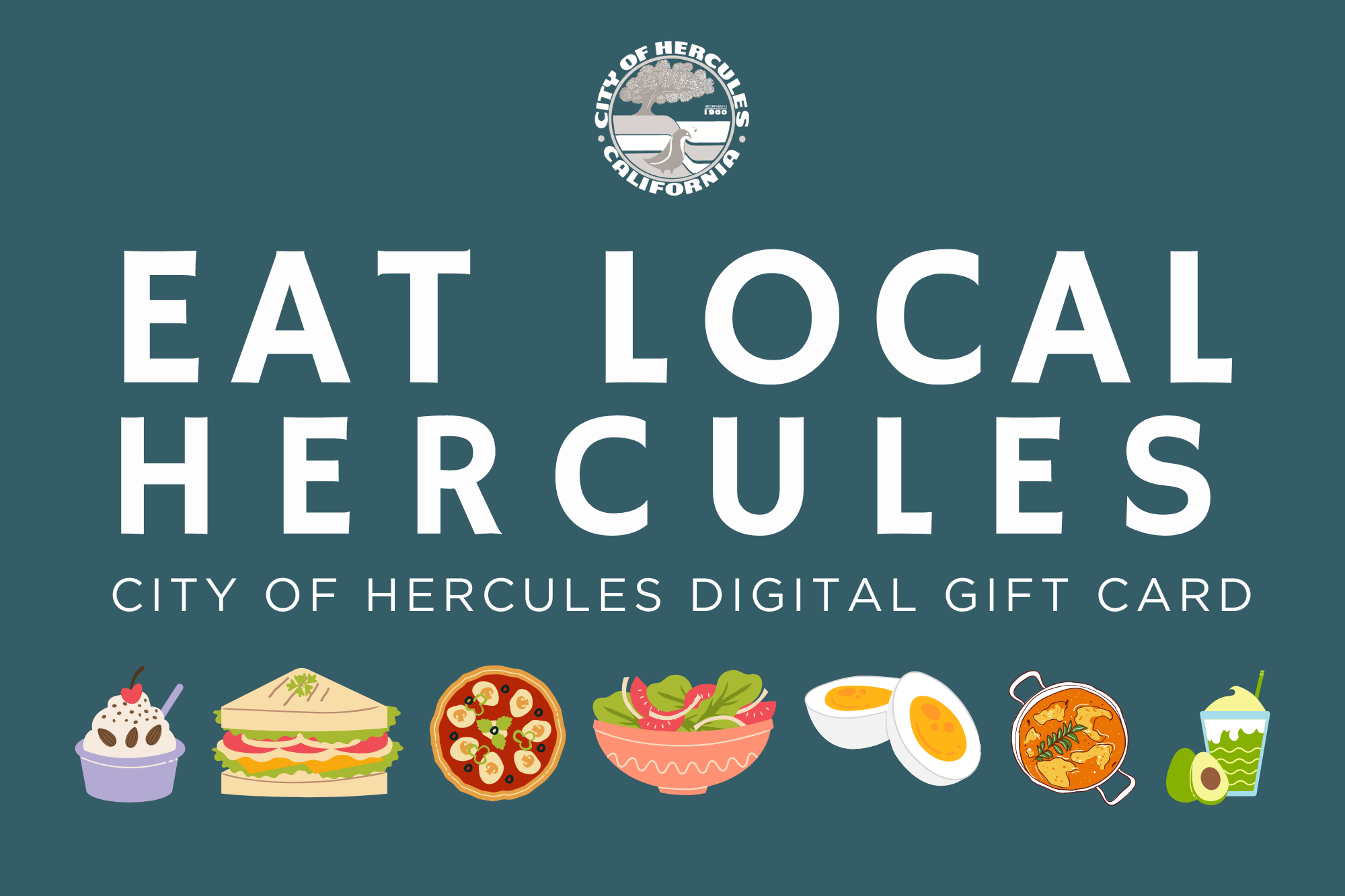 Eat Local Hercules Digital Gift