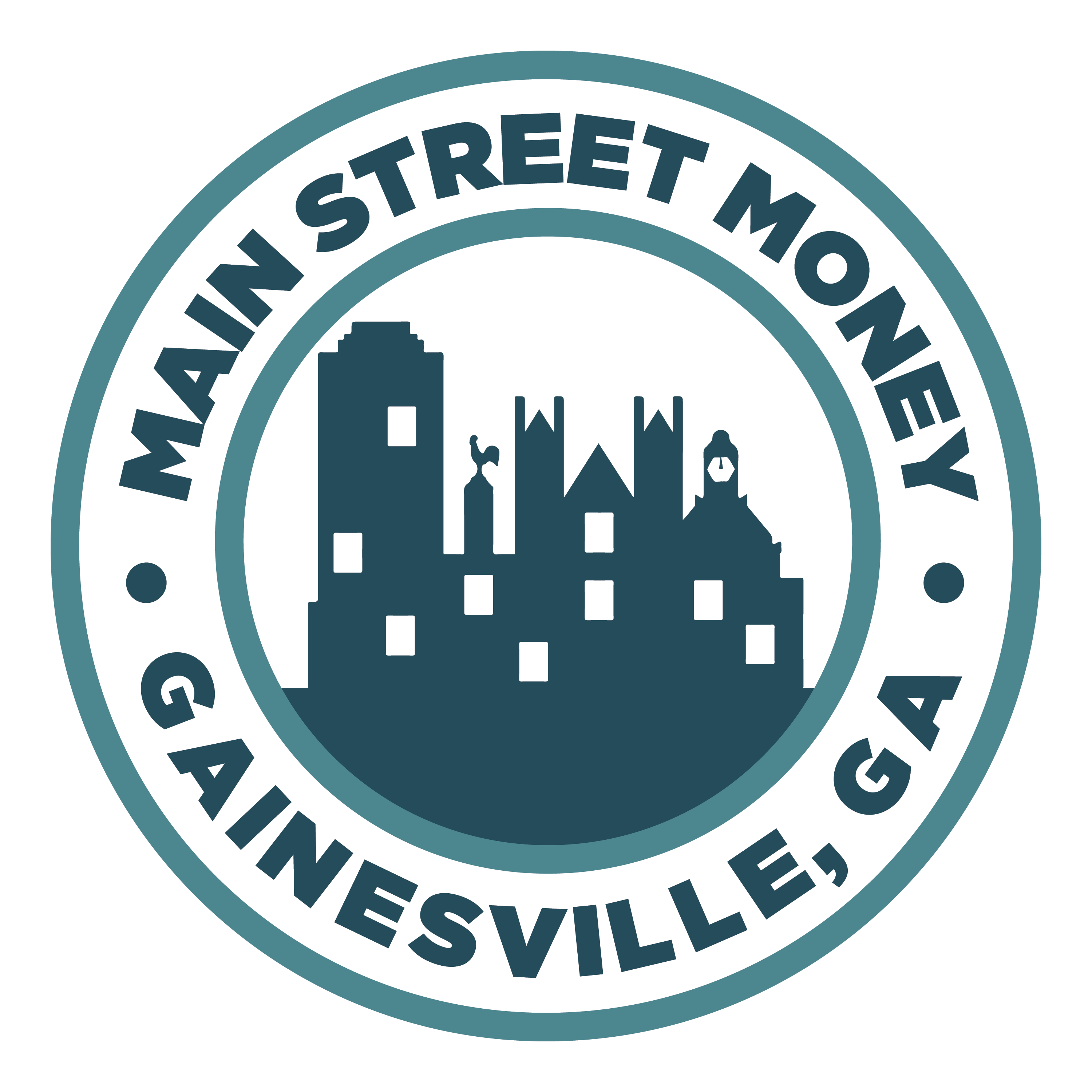 Historic Gainesville's Main Street Money logo