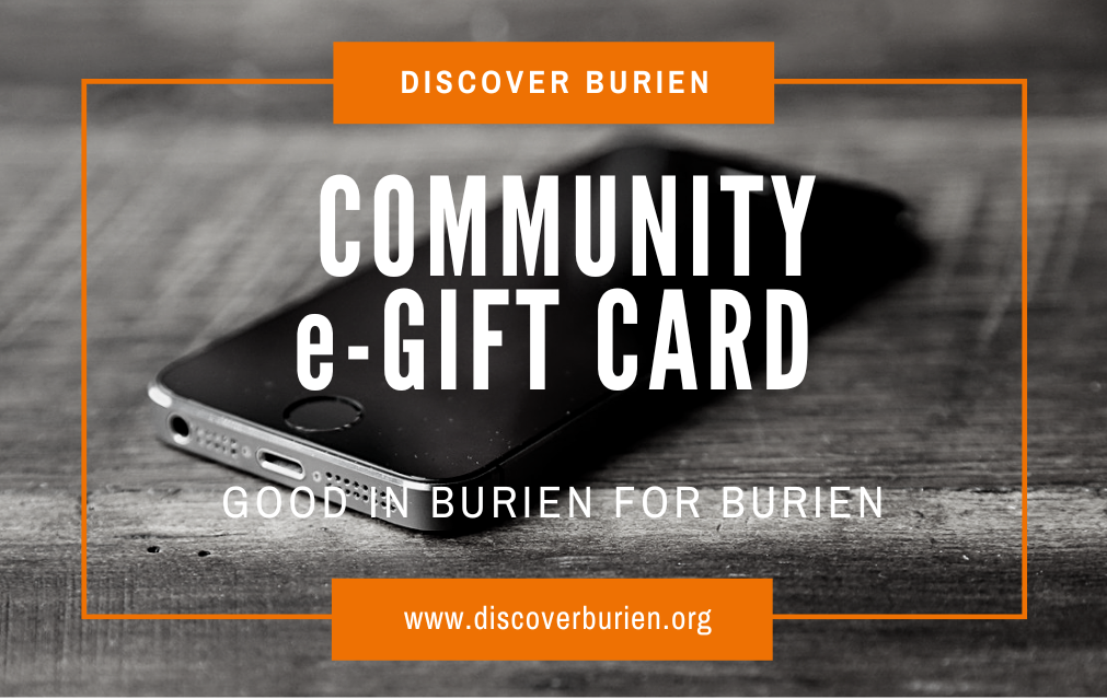 Discover Burien Community Gift Card Digital Gift