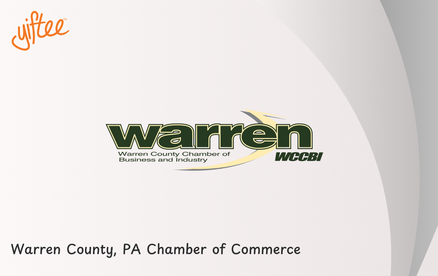 Warren County, PA Chamber of Commerce Card