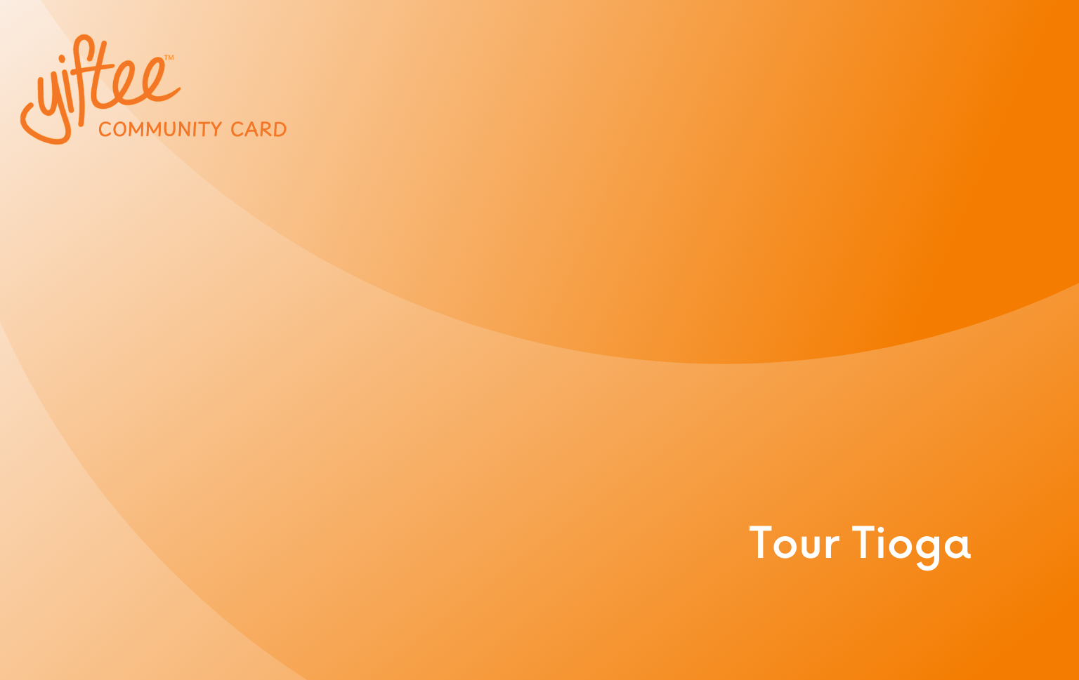 Tour Tioga Card