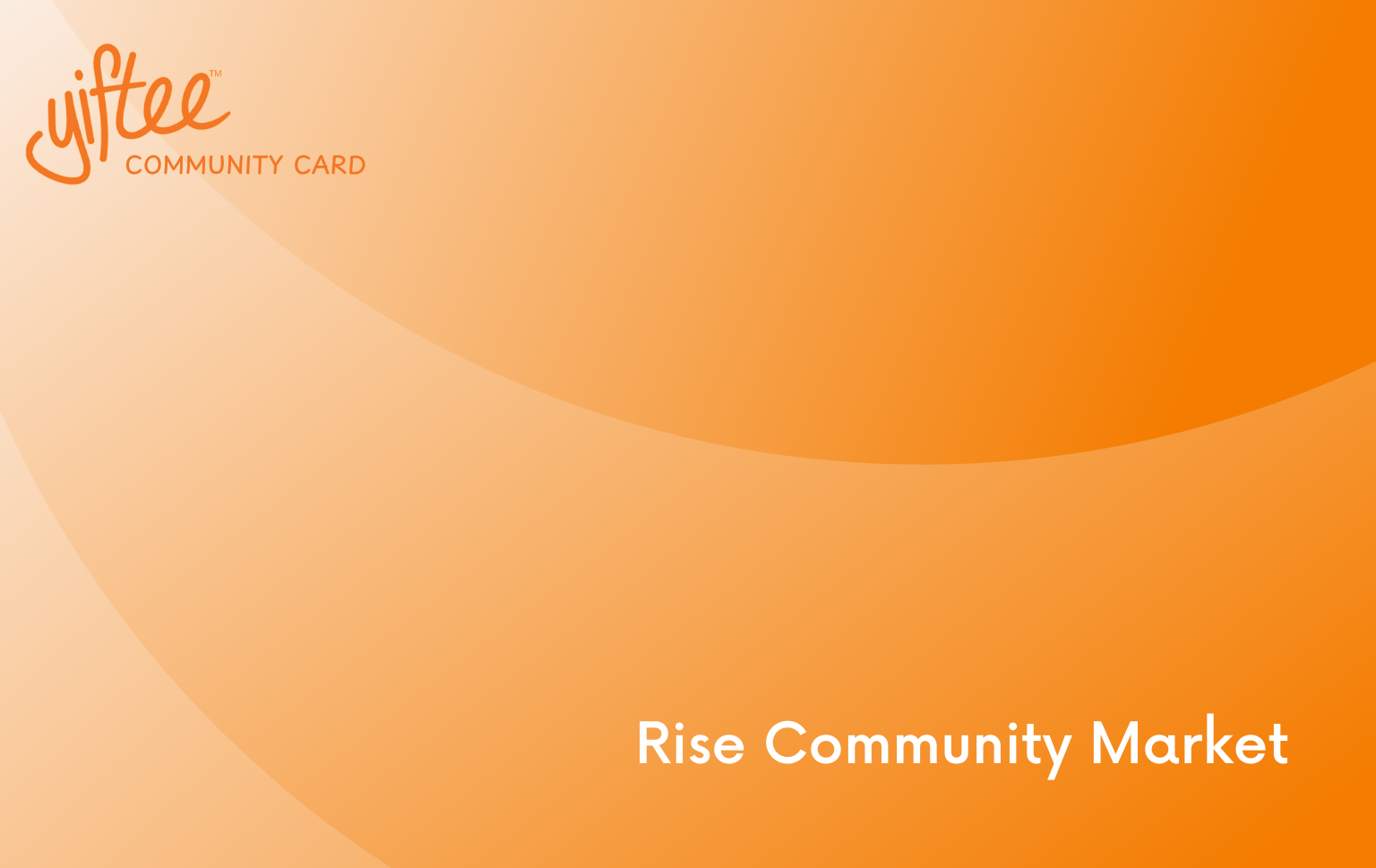 Rise Community Market Card gift card