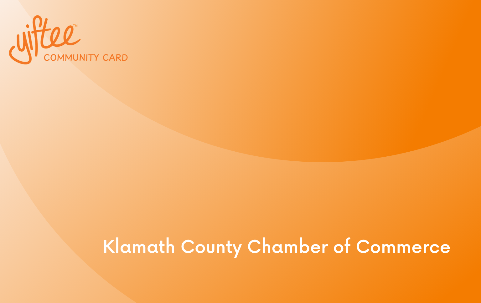 Klamath County Chamber of Commerce Card gift card