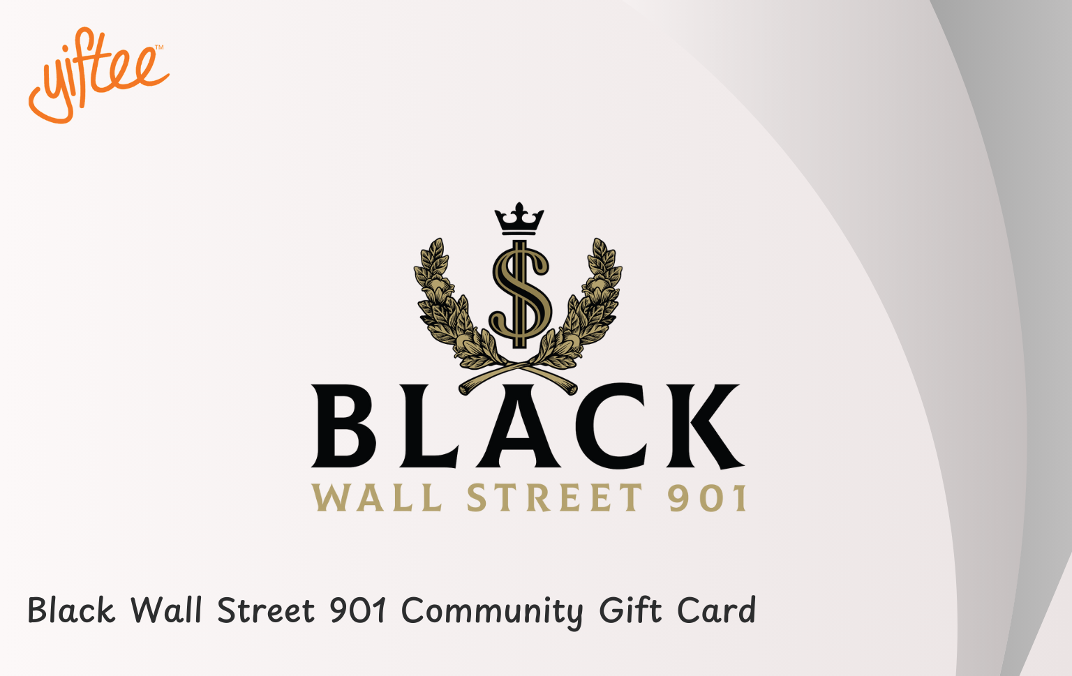 Black Wall Street 901 Community Gift Card logo