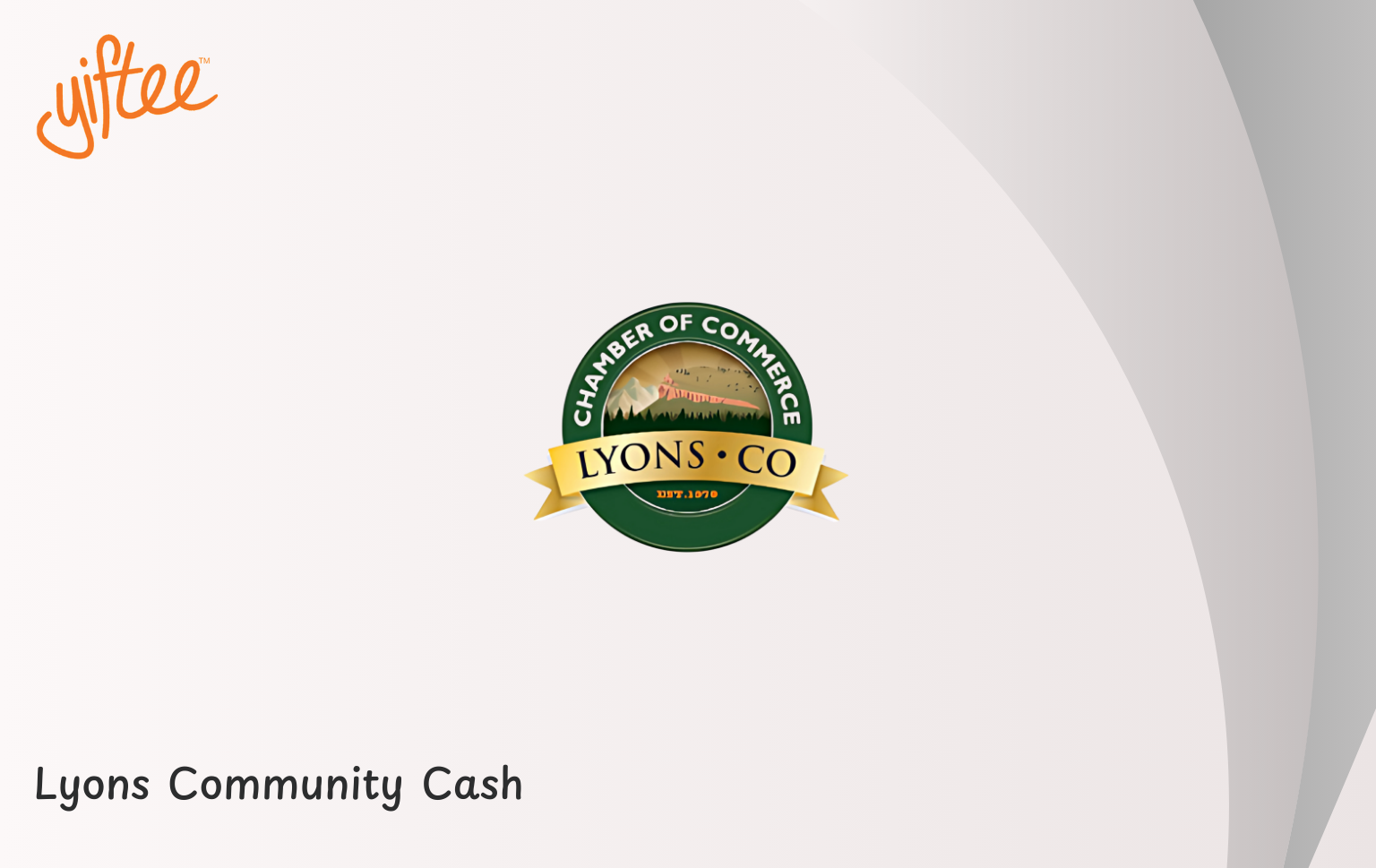 Lyons Community Cash Card