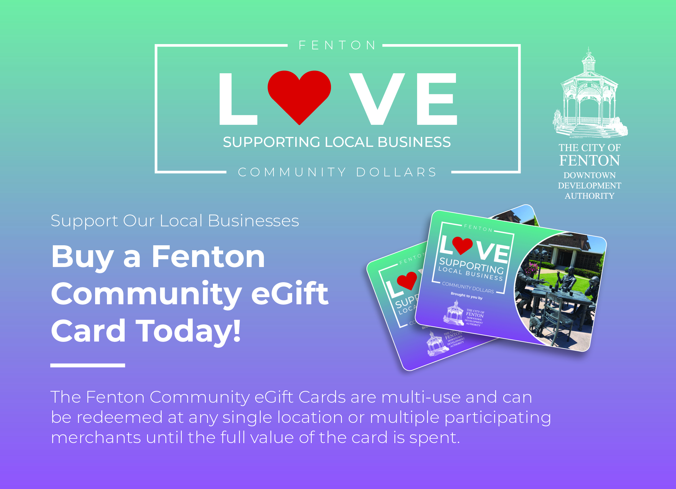 Fenton Community eGift Card Program Digital Gift